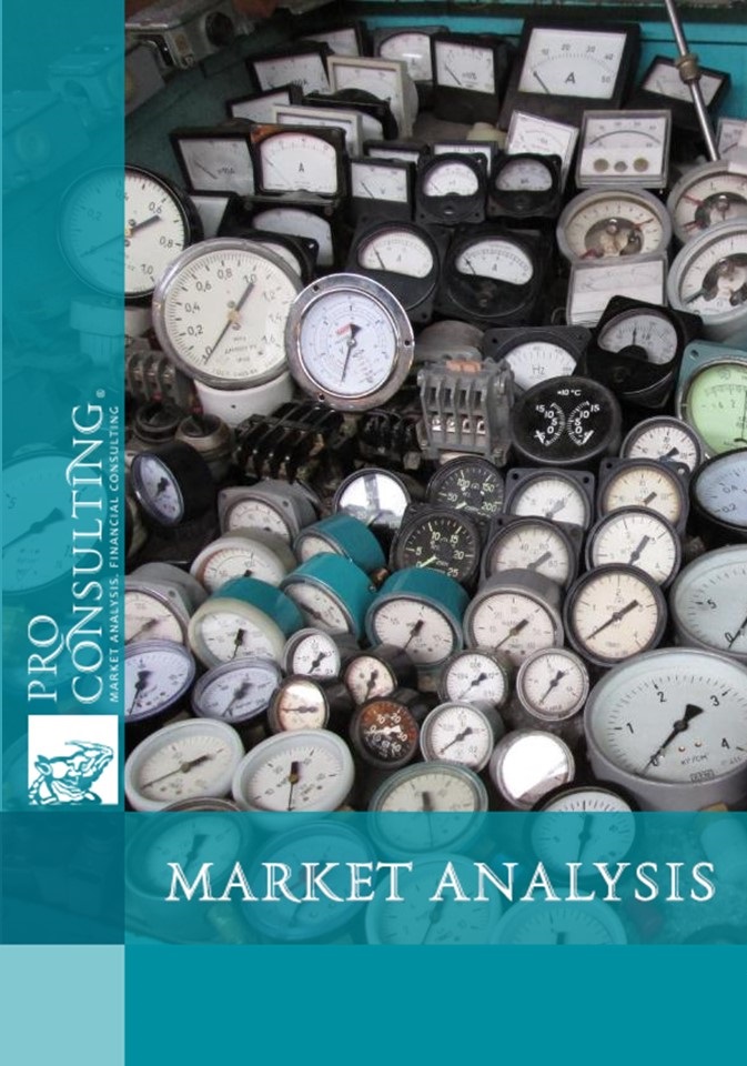 Market research report on monitoring and metering instruments (meters, thermometry, gas pressure regulators, etc.) 2013